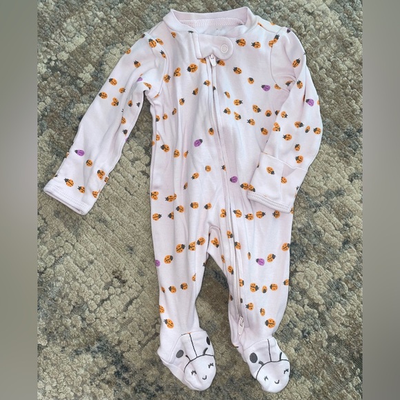 Carters ladybug zipper footie onesie size newborn - Picture 1 of 3